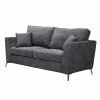 Canapé Bonita Fixe Gris 2 Places