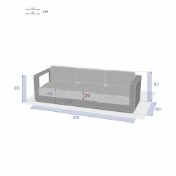 Canapé Extérieur 3 Places Allure Blanc Hespéride 11 Canapé Extérieur 3 Places Allure Blanc Hespéride -Ledepot Mobilier Magasin canape exterieur 3 places allure blanc hesperide 2