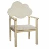 Chaise Enfant Nuage Blanc Pieds Bois Atmosphera -Ledepot Mobilier Magasin chaise enfant nuage blanc pieds bois atmosphera