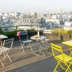 Chaise Métal Pliante Greensboro Graphite Hespéride 10 Chaise Métal Pliante Greensboro Graphite Hespéride -Ledepot Mobilier Magasin chaise greensboro hesperide graphite 3