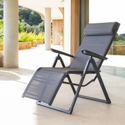 Chaise Longue Decima Hespéride Anthracite/graphite -Ledepot Mobilier Magasin chaise longue decima hesperide anthracit 2