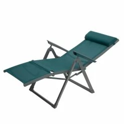 Chaise Longue Decima Hespéride Bleu Canard/graphite -Ledepot Mobilier Magasin chaise longue decima hesperide bleu canard 1 3