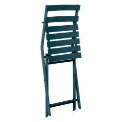 Chaise Métal Pliante Greensboro Bleu Pétrole Hespéride -Ledepot Mobilier Magasin chaise metal pliante greensboro bleu petrole hesperide 2