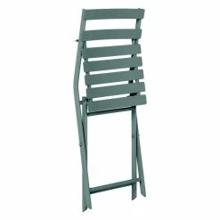 Chaise Métal Pliante Greensboro Vert Jade Hespéride -Ledepot Mobilier Magasin chaise metal pliante greensboro vert jade hesperide 1 2