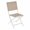 Chaise Pliante Extérieur Essentia Lin/blanc Hespéride -Ledepot Mobilier Magasin chaise pliante exterieur essentia lin blanc hesperide