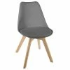 Chaise Salle Manger Baya Gris Foncé Atmosphera