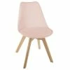 Chaise Salle Manger Baya Rose Poudré Atmosphera -Ledepot Mobilier Magasin chaise salle manger baya rose poudre atmosphera