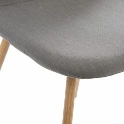 Chaise Taho Gris Foncé Assise Rembourrée Atmosphera -Ledepot Mobilier Magasin chaise taho gris fonce assise rembourree atmosphera 2