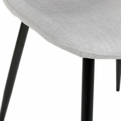 Chaise Tissu Et Métal Tyka Gris Atmosphera -Ledepot Mobilier Magasin chaise tissu et metal tyka gris atmosphera 2