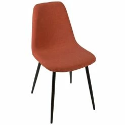 Chaise Tissu Et Métal Tyka Terracotta Atmosphera