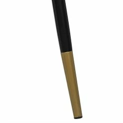 Chaise Velours Noir Pieds Gold Tyka Atmosphera -Ledepot Mobilier Magasin chaise velours noir gold tyka atmosphera 2