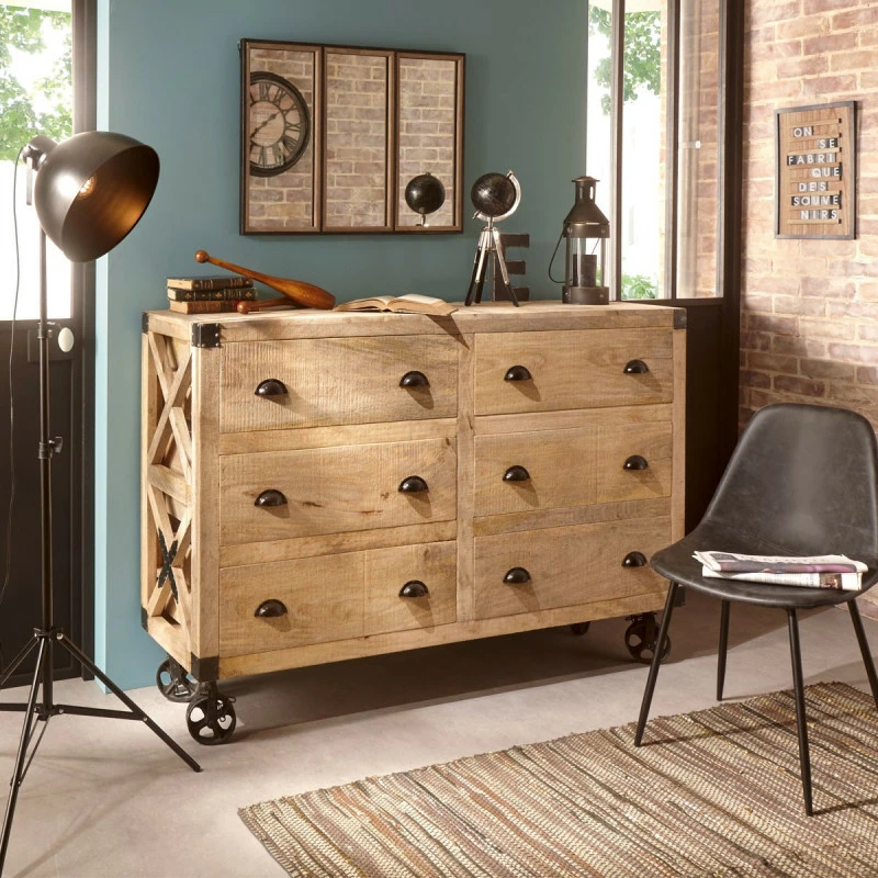 Chaise Vladi Effet Cuir Gris Atmosphera 4 Chaise Vladi Effet Cuir Gris Atmosphera – Image 2