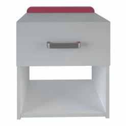 Demeyere Chevet 1 Tiroir Reverso Rose Ou Bleu -Ledepot Mobilier Magasin chevet 1 tiroir reverso rose ou bleu 5