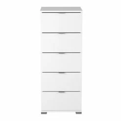 Demeyere Chiffonnier 5 Tiroirs Blanc Perfect 8 Demeyere Chiffonnier 5 Tiroirs Blanc Perfect -Ledepot Mobilier Magasin chiffonnier 5 tiroirs blanc perfect 2