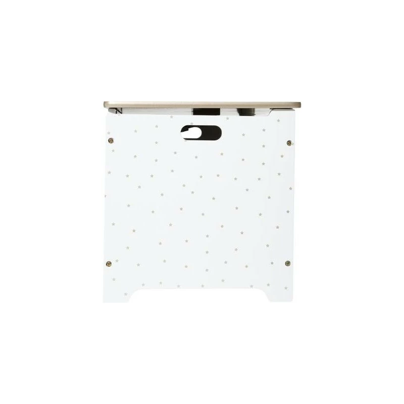 Coffre à Jouets 58 Cm Blanc Et Doré Atmosphera 7 Coffre à Jouets 58 Cm Blanc Et Doré Atmosphera – Image 5