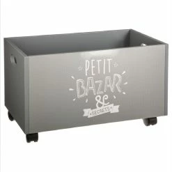 Coffre à Roulettes Pour Enfant Coloris Gris Atmosphera