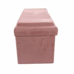 Coffre Banc Pliable Rose Compatible Briques -Ledepot Mobilier Magasin coffre banc pliable rose compatible briques 6