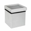 Coffre Pouf Pliable Gris Compatible Briques -Ledepot Mobilier Magasin coffre pouf pliable gris compatible briques