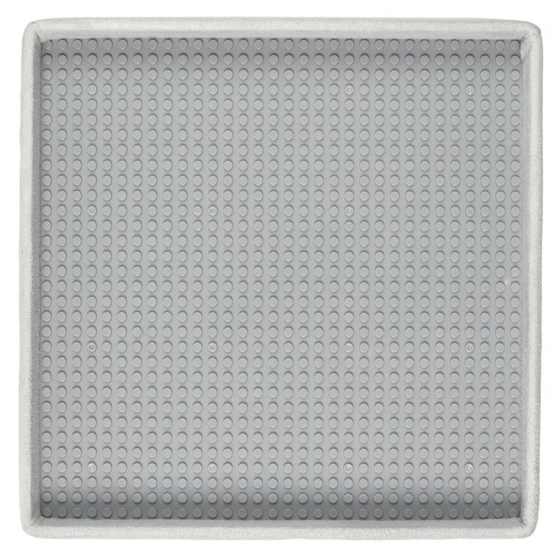 Coffre Pouf Pliable Gris Compatible Briques 6 Coffre Pouf Pliable Gris Compatible Briques – Image 4