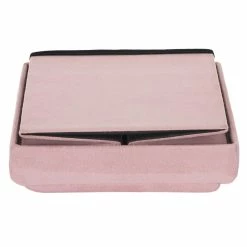 Coffre Pouf Pliable Rose Compatible Briques -Ledepot Mobilier Magasin coffre pouf pliable rose compatible briques 1 5