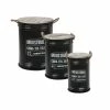 Coffres Bidons Noir Industriel - Lot De 3 - Atmosphera -Ledepot Mobilier Magasin coffres bidons noir industriel lot de 3 atmosphera