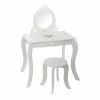 Coiffeuse Avec Tabouret Enfant Blanc Atmosphera