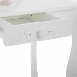 Coiffeuse Avec Tabouret Enfant Blanc Atmosphera -Ledepot Mobilier Magasin coiffeuse avec tabouret pour enfant blanche 6