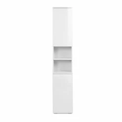 Colonne De Salle De Bain 2 Portes Capetown Blanc -Ledepot Mobilier Magasin colonne de salle de bain 2 portes capetown blanc 3