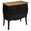 Commode 3 Tiroirs Chrysa Noire Atmosphera -Ledepot Mobilier Magasin commode 3 tiroirs chrysa noire atmosphera