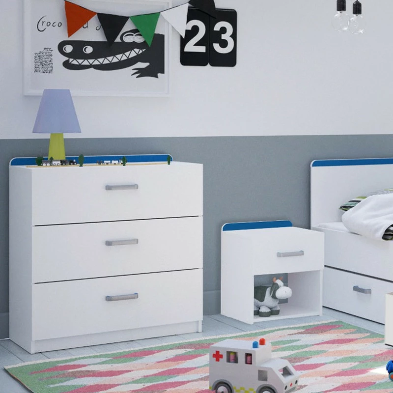 Demeyere Commode 3 Tiroirs Reverso Rose Ou Bleu 4 Demeyere Commode 3 Tiroirs Reverso Rose Ou Bleu – Image 2