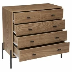 Commode 5 Tiroirs Simon Atmosphera -Ledepot Mobilier Magasin commode 5 tiroirs simon atmosphera 2