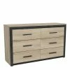 Demeyere Commode Kansas 6 Tiroirs -Ledepot Mobilier Magasin commode colorado 6 tiroirs
