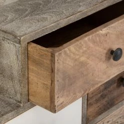 Commode Koval Uni 8 Tiroirs Bois Massif Atmosphera -Ledepot Mobilier Magasin commode koval uni 8 tiroirs bois massif atmosphera 2