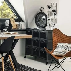 Commode Métal 9 Tiroirs Broc Atmosphera -Ledepot Mobilier Magasin commode metal 9 tiroirs zaret atmosphera 2