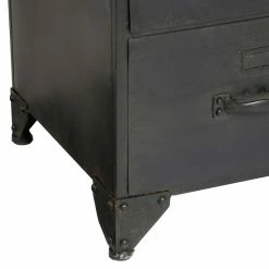 Commode Métal Et Bois Cierna Atmosphera -Ledepot Mobilier Magasin commode metal torof atmosphera 2