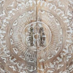 Commode Shirel 2 Portes Bois Blanchi Atmosphera -Ledepot Mobilier Magasin commode shirel 2 portes bois blanchi atmosphera 4