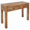 Console 2 Tiroirs Ajmal Bois Massif Manguier Atmosphera -Ledepot Mobilier Magasin console 2 tiroirs ajmal bois massif manguier atmosphera
