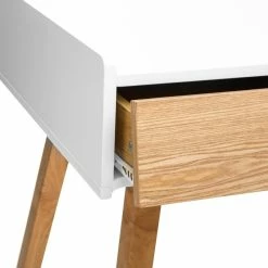 Console Sur Pieds Bois Elva Blanc Atmosphera -Ledepot Mobilier Magasin console sur pieds bois elva blanc atmosphera 2