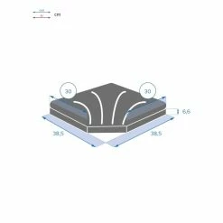 Dalle 15kg Pour Pied De Parasol En Croix Hespéride Noir -Ledepot Mobilier Magasin dalle 15kg pour pied de parasol en croix hesperide noir 3