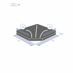 Dalle 25 Kg Pour Pied De Parasol En Croix Hespéride Noir -Ledepot Mobilier Magasin dalle 25kg pour pied de parasol en croix hesperide noir 3