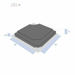 Dalle Pour Parasol 25 Kg Béton Stacio Ardoise Hespéride -Ledepot Mobilier Magasin dalle pour parasol 25 kg beton stacio ardoise hesperide 1 2