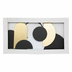Déco Murale 70x37 Métal Juliette Noir Et Doré Atmosphera -Ledepot Mobilier Magasin deco murale 70x37 metal juliette noir et dore atmosphera 2