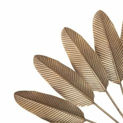 Déco Murale Métal 112x74 Feuilles Dorées Atmosphera -Ledepot Mobilier Magasin deco murale metal 112x74 feuilles dorees atmosphera 2