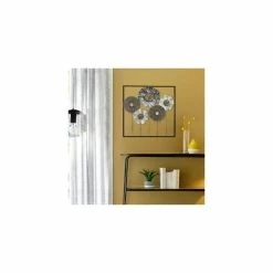 Déco Murale Métal Fleurs 50x50 Atmosphera 7 Déco Murale Métal Fleurs 50x50 Atmosphera -Ledepot Mobilier Magasin deco murale metal fleurs 50x50 atmosphera 2