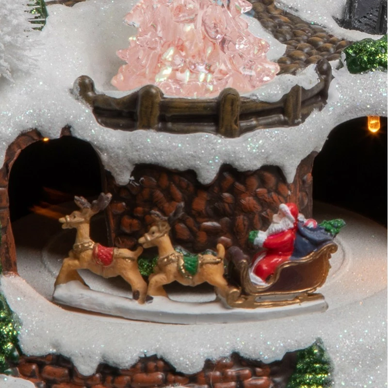 Déco Noël Chalet à La Montagne Piles Lumineux Animé 6 Déco Noël Chalet à La Montagne Piles Lumineux Animé – Image 4