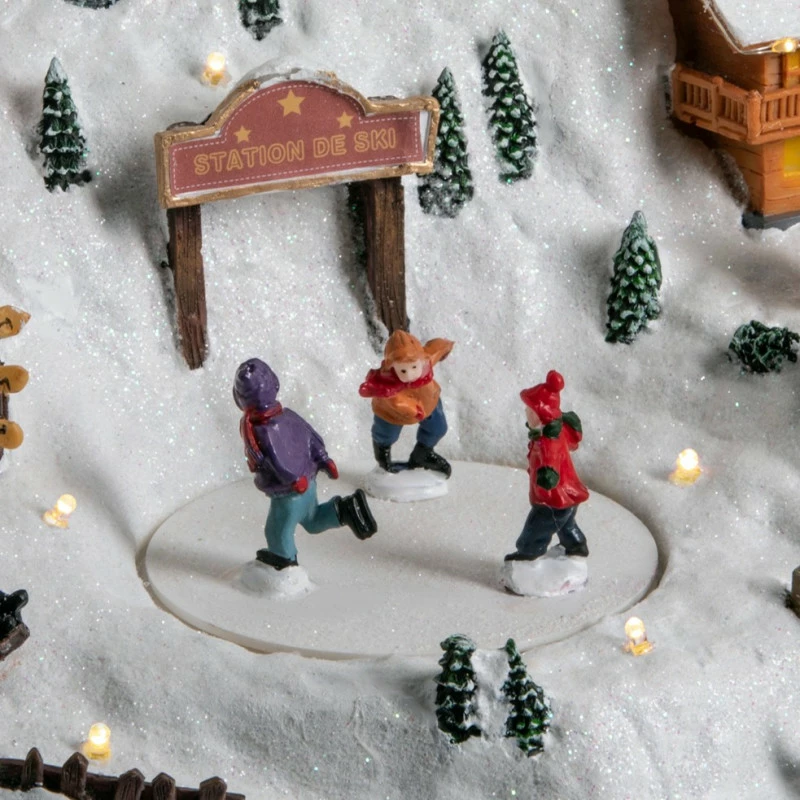 Déco Noël Station De Ski Piles Lumineux Animé 5 Déco Noël Station De Ski Piles Lumineux Animé – Image 3