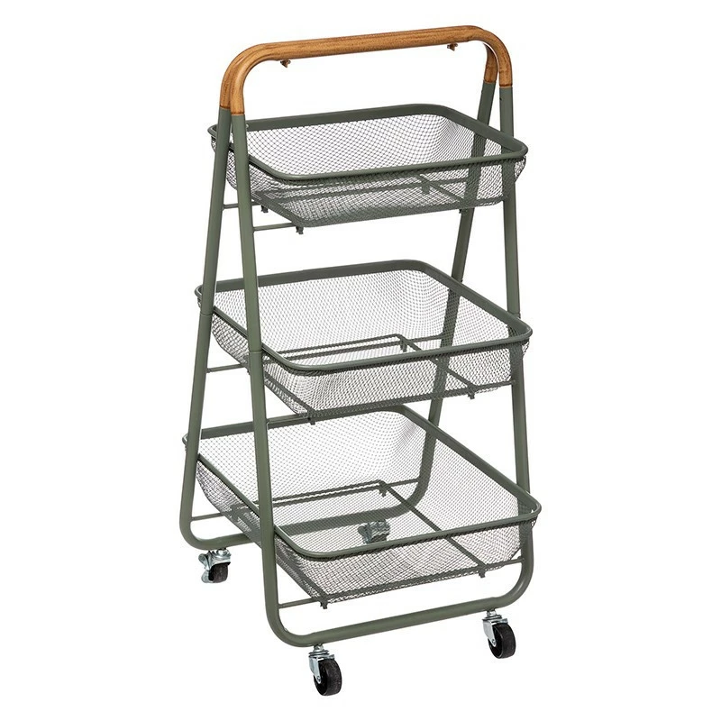 Desserte 3 Niveaux Kaki Trio 5Five 3 Desserte 3 Niveaux Kaki Trio 5Five