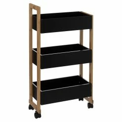 Desserte 3 Niveaux Noir Natureo 5Five