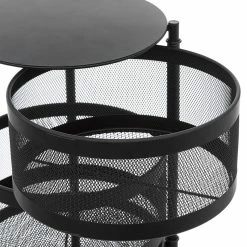 Desserte 4 Paniers Métal Noir Mayaj 5Five -Ledepot Mobilier Magasin desserte 4 paniers metal noir mayaj 5five 2