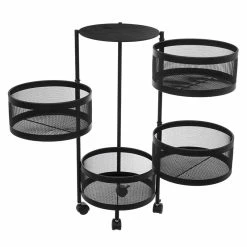 Desserte 4 Paniers Métal Noir Mayaj 5Five -Ledepot Mobilier Magasin desserte 4 paniers metal noir mayaj 5five 4